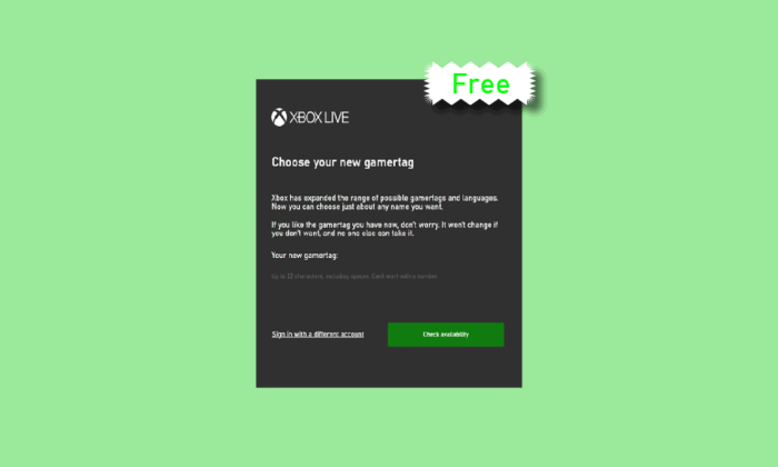 How to Change Your Xbox Live Gamertag Without Spending Money