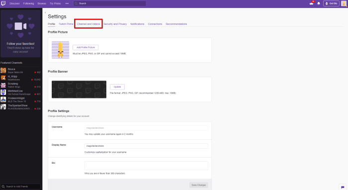 How to Change Your Twitch Profile Banner Like a Pro