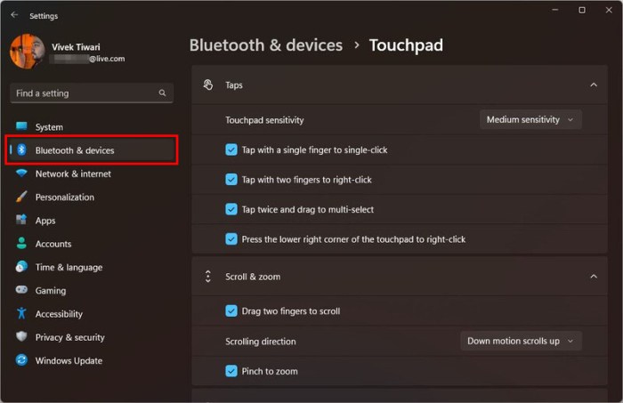 Touchpad gestures settings laptop built customize pcmag Touchpad gestures settings laptop built customize pcmag